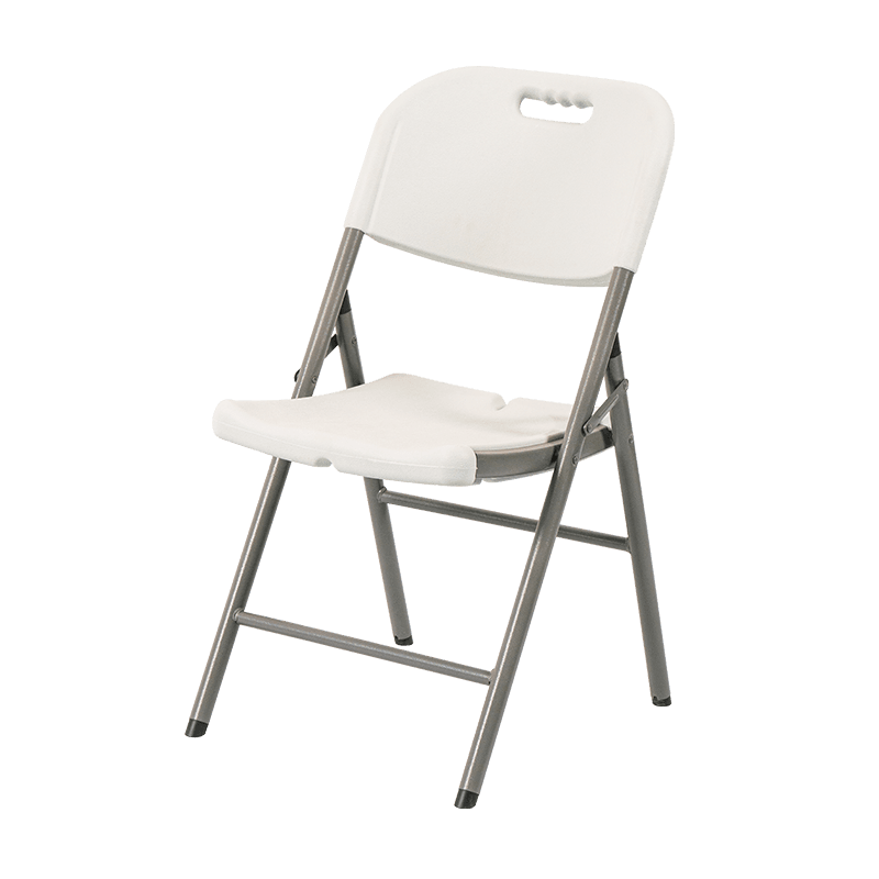Sedia pieghevole in plastica bianca